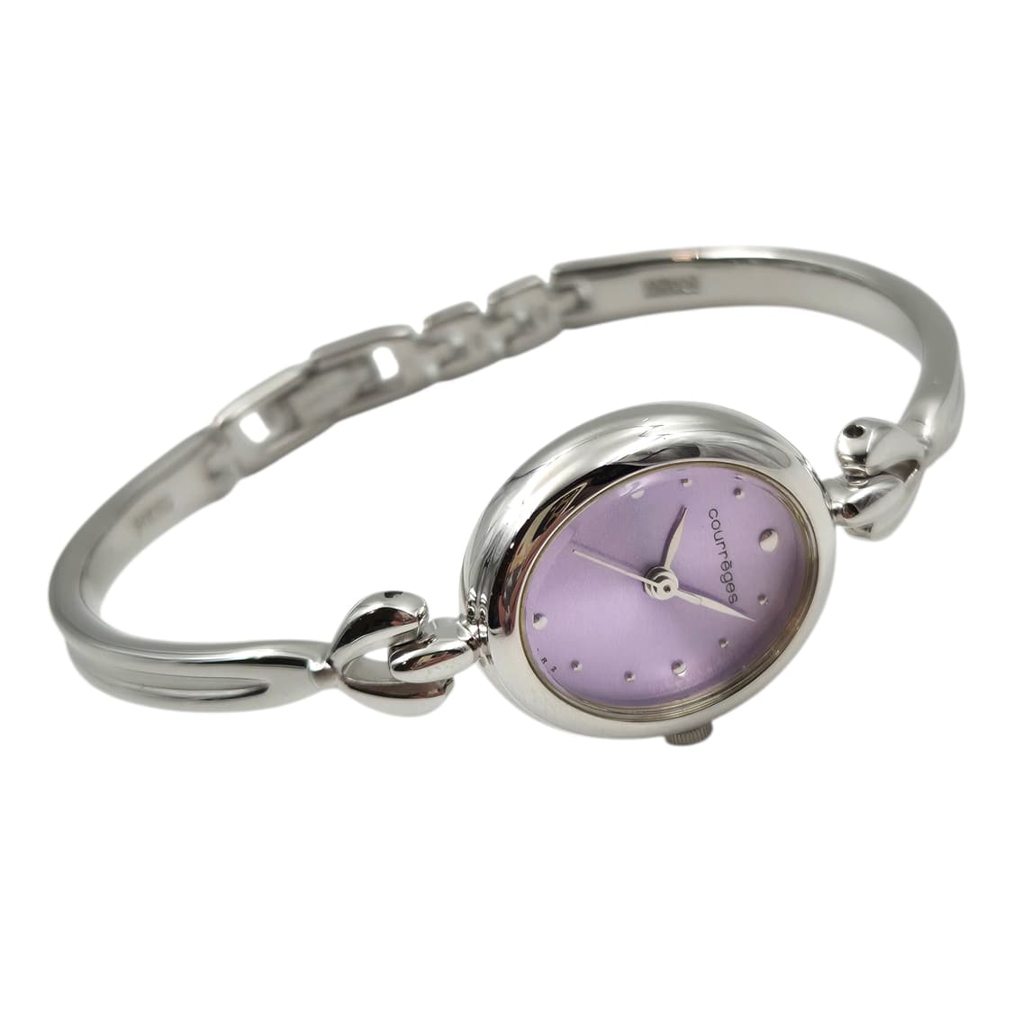 90s 한정 꾸레쥬 스페이스 에이지 핑크 오발 시계 상품이미지3