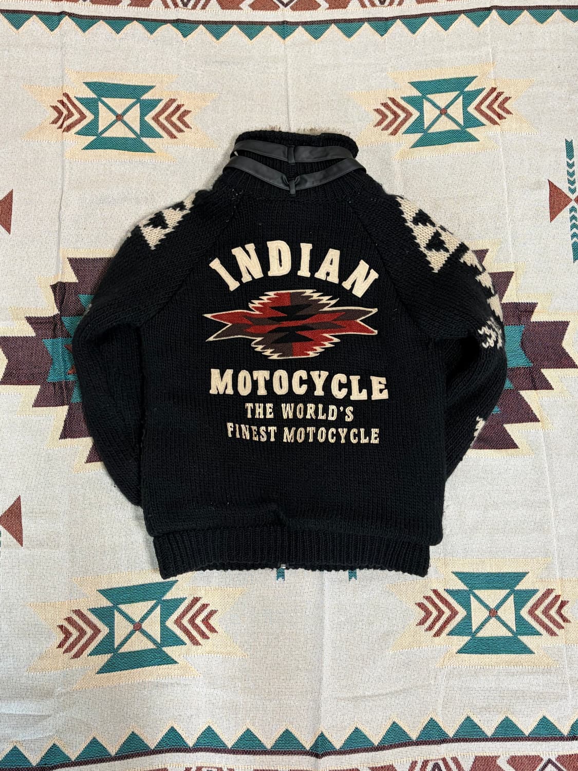 인디안모터사이클 바이커 코위찬 퍼자켓 상품이미지1