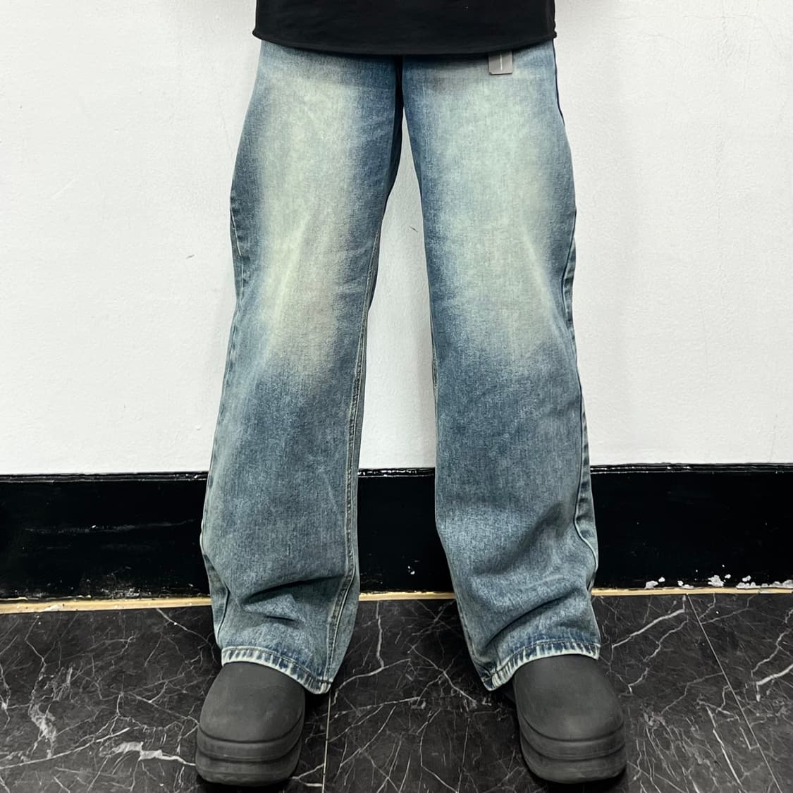 DNSR 와이드 워시드 데님 팬츠 상품이미지2