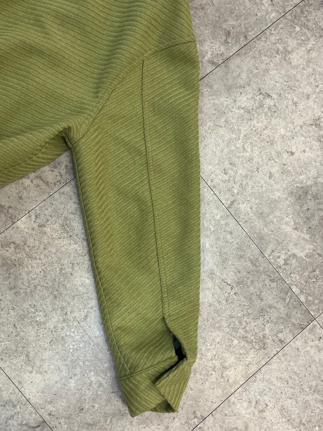 빈티지 투웨이 카라 집업 자켓 그린 #csz2350 상품이미지10