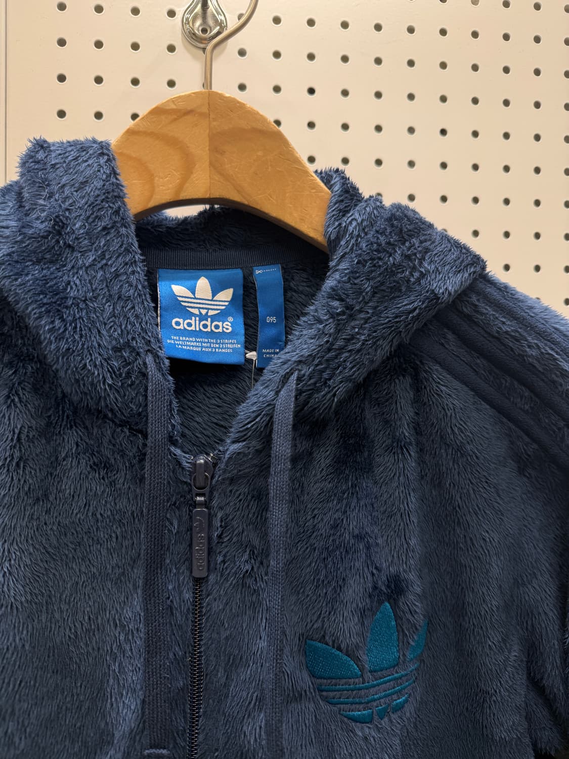 아디다스 파이어버드 빅로고 쉐르파 후드집업 U290 상품이미지5