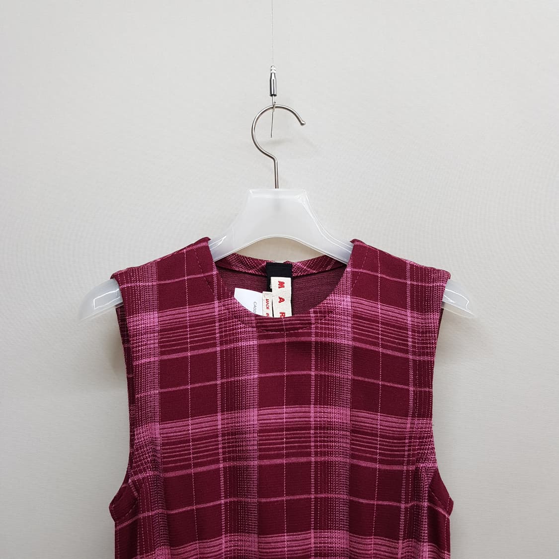 마르니 MARNI  체크 슬리브리스 플레어 원피스 38사이즈 상품이미지3