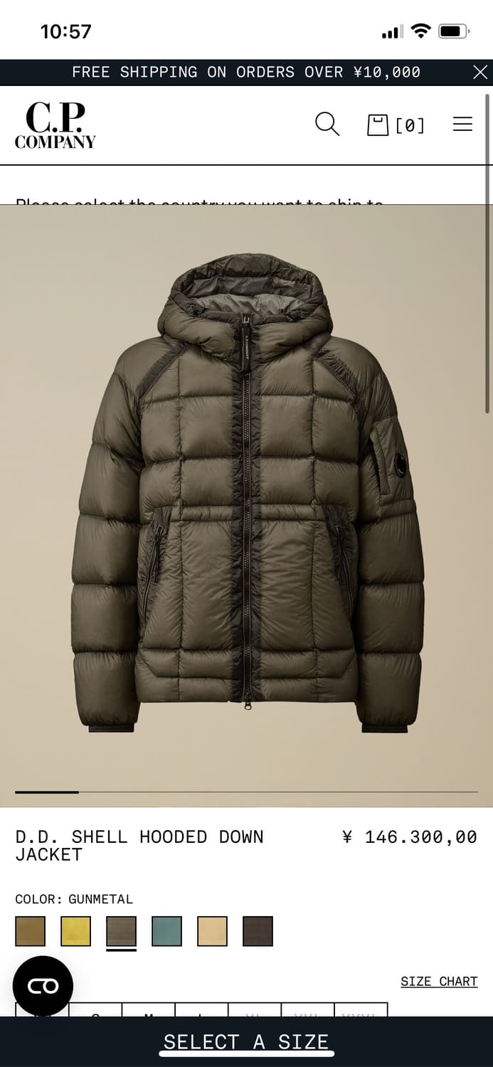 D.D. SHELL HOODED DOWN JACKET GUNMETAL 상품이미지3