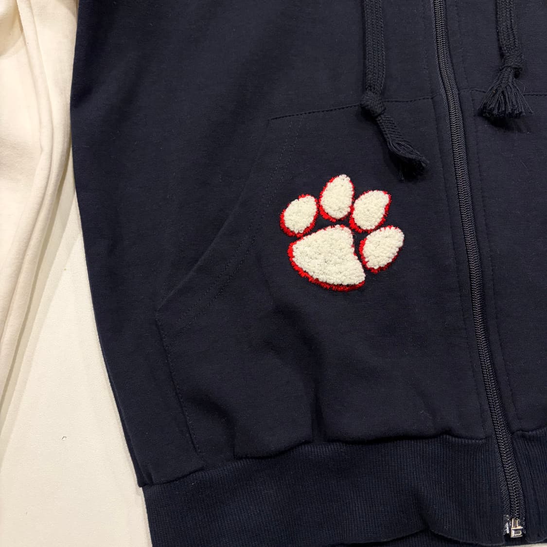 [L] 두산베어스 빅로고 배색 후드집업 C213 상품이미지5