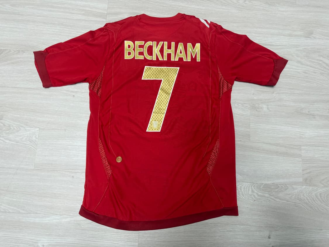 [S] 엄브로 잉글랜드 국대 06-08 어웨이 베컴 마킹 유니폼 상품이미지3