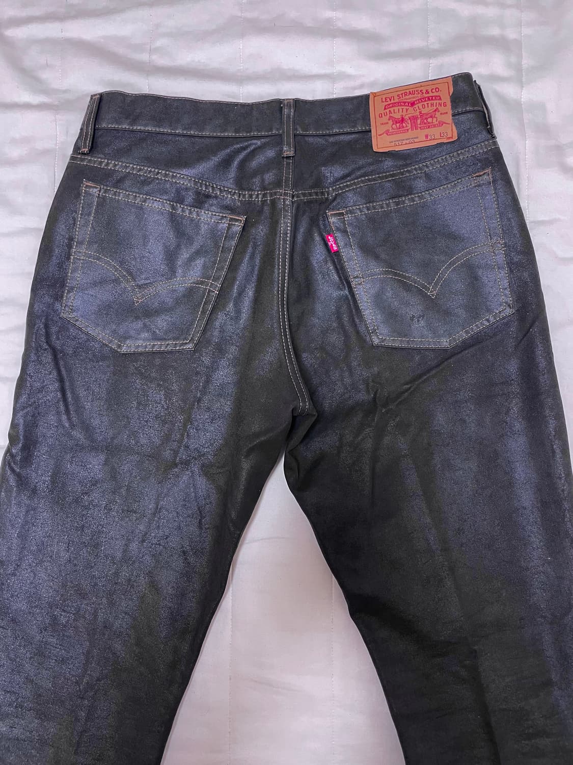 리바이스재팬 517 블랙진 부츠컷 코팅진 상품이미지7