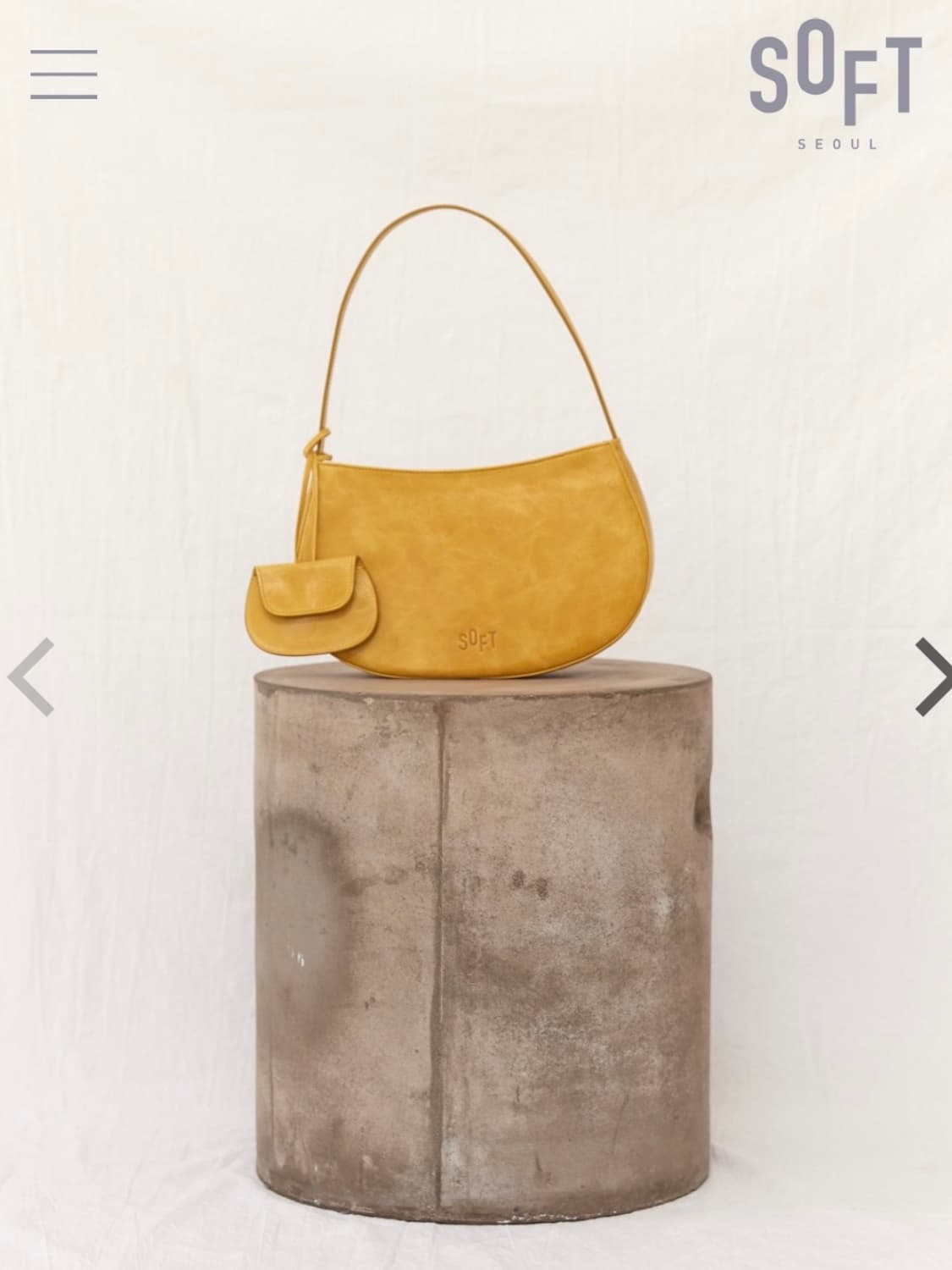 소프트서울 마들렌백 머스타드 상품이미지1