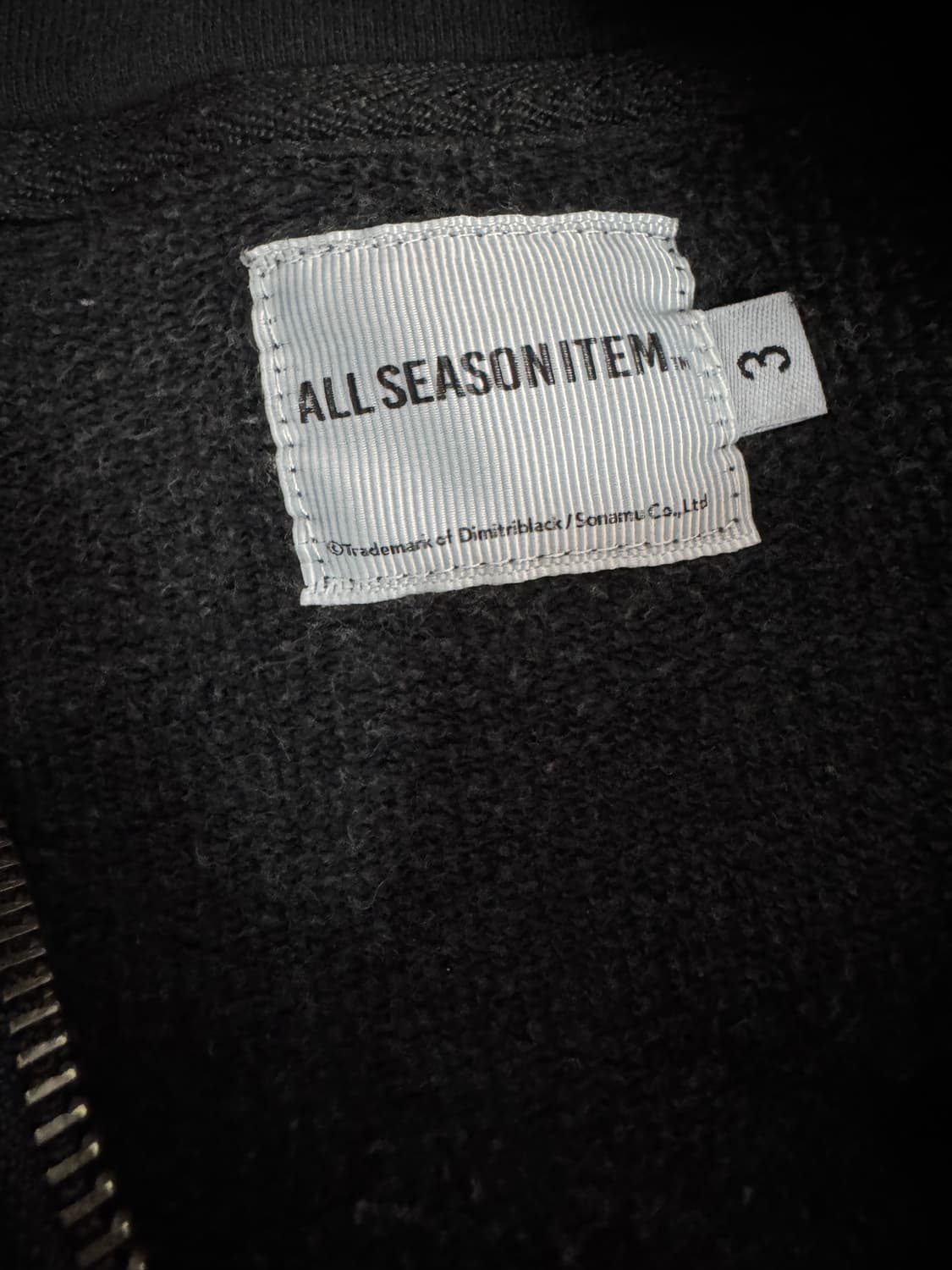 디미트리블랙 미니멀 오버핏 기모 후드집업 2XL 블랙 상품이미지3