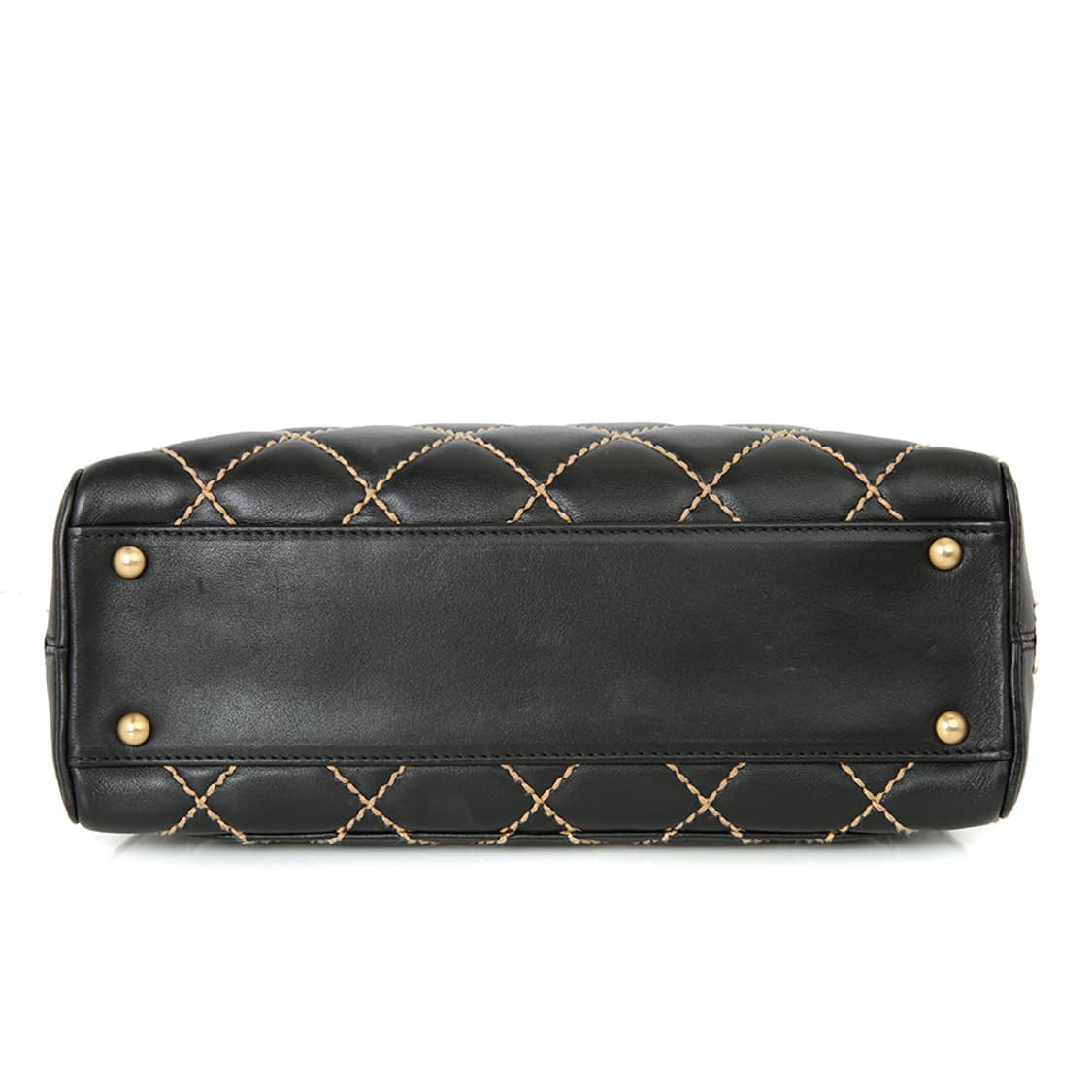 샤넬 와일드 스티치 블랙 볼링백 CC로고 빈티지토트 A20666 상품이미지9