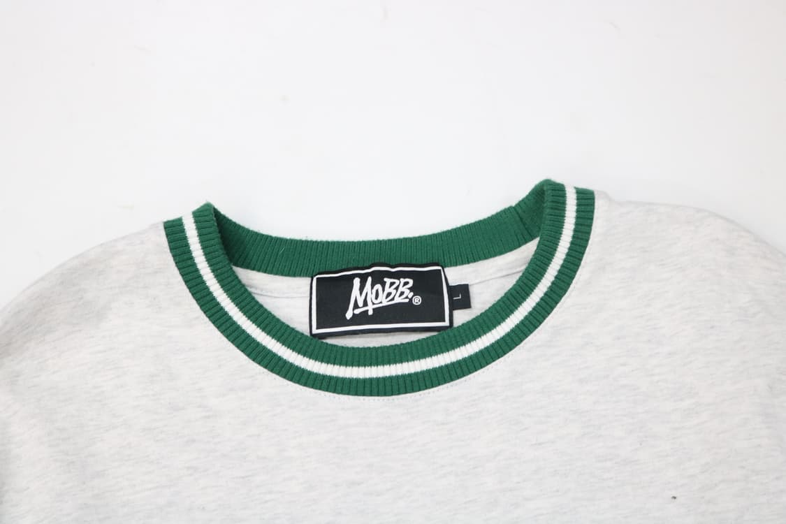 MOBB 몹 스트릿 로고 나염 스트링 그린 배색 맨투맨 (L) 상품이미지4