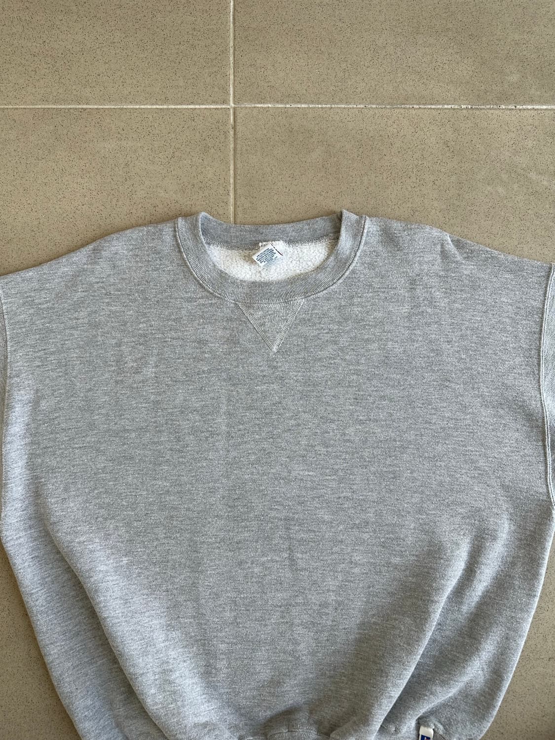 90s 빈티지 러셀 스웻셔츠 그레이 XL 상품이미지4