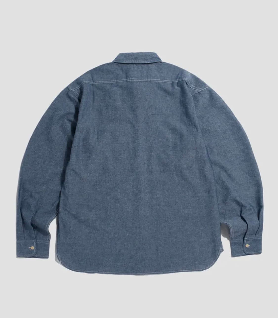 브론슨 논스탁 샴브레이 셔츠 XL 라이트 인디고 컬러 상품이미지3