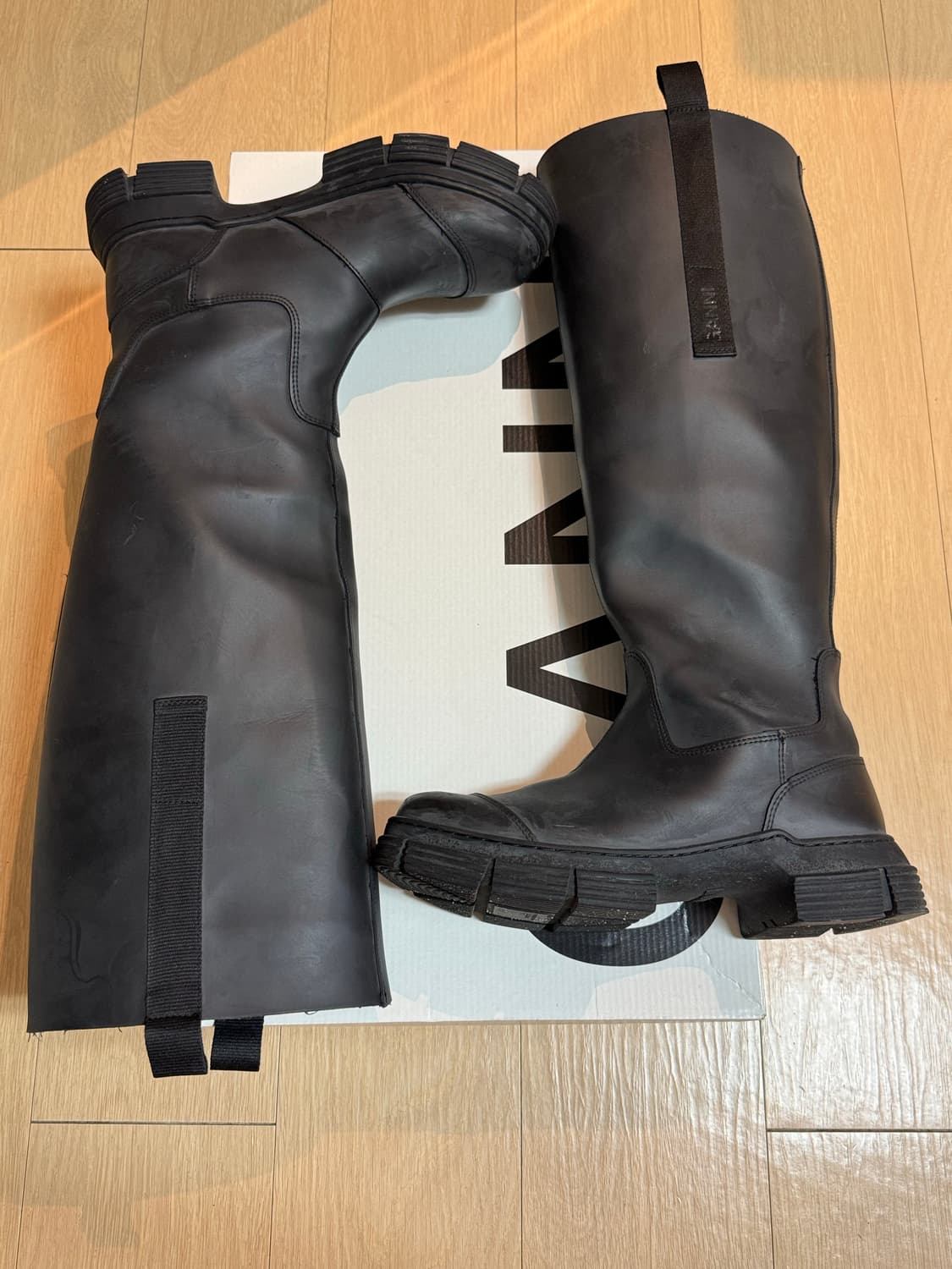 [38] 가니 컨트리 러버 하이 부츠 블랙 상품이미지3