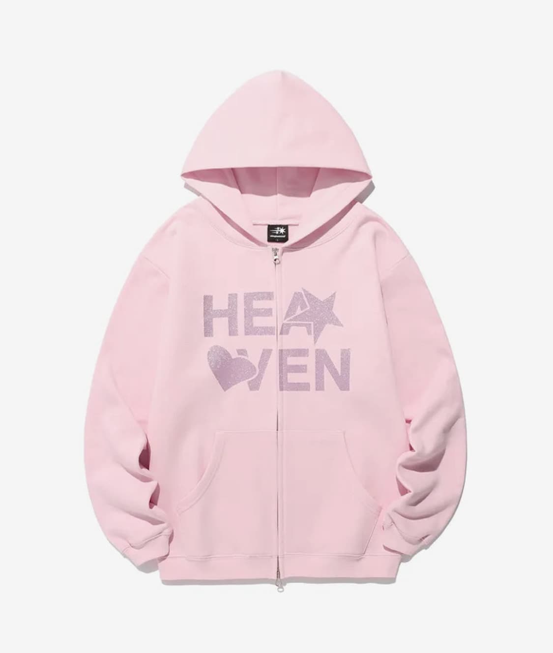 나이트고스트클럽 HEAVEN HOODIE ZIP UP_PINK 상품이미지1
