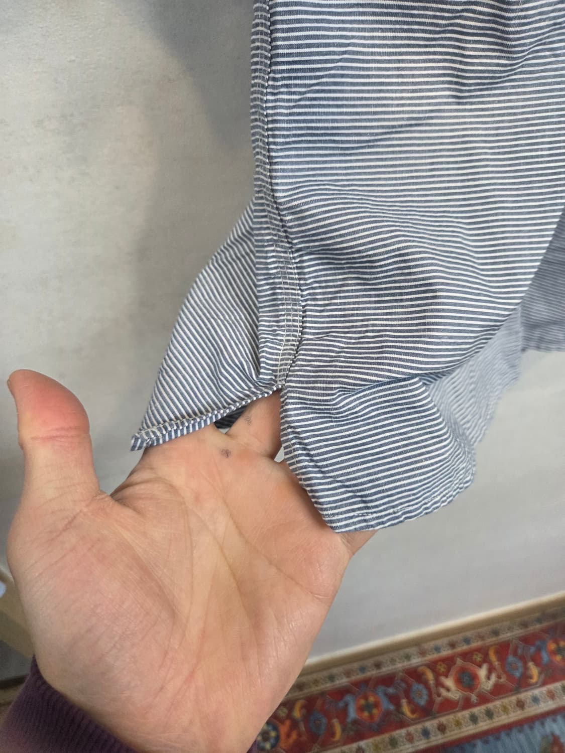 타미힐피거 린넨 스트라이프 옆트임 셔츠반팔 sp 상품이미지6