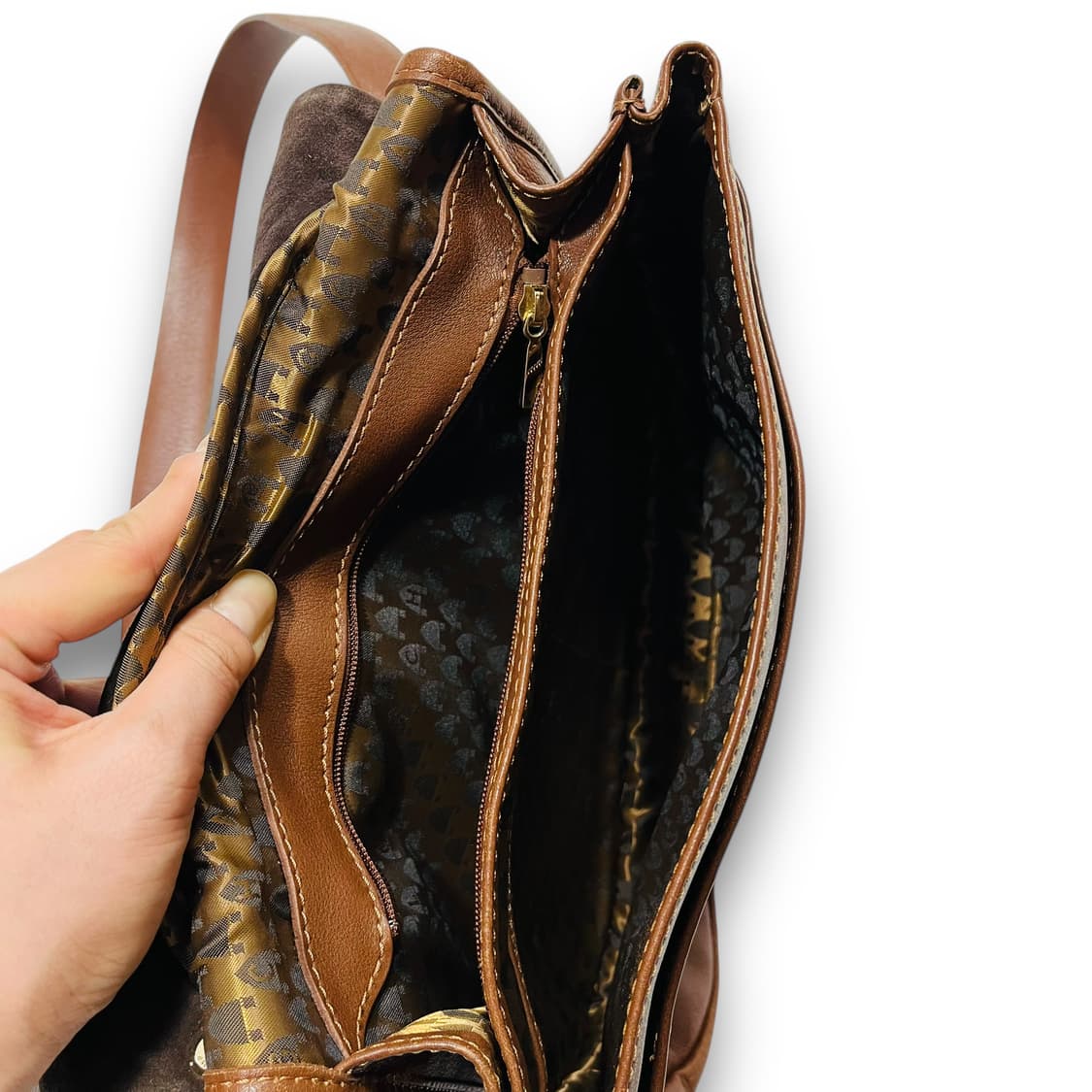 롱샴 OG Balzane 브라운 레더 크로스바디 백 상품이미지7