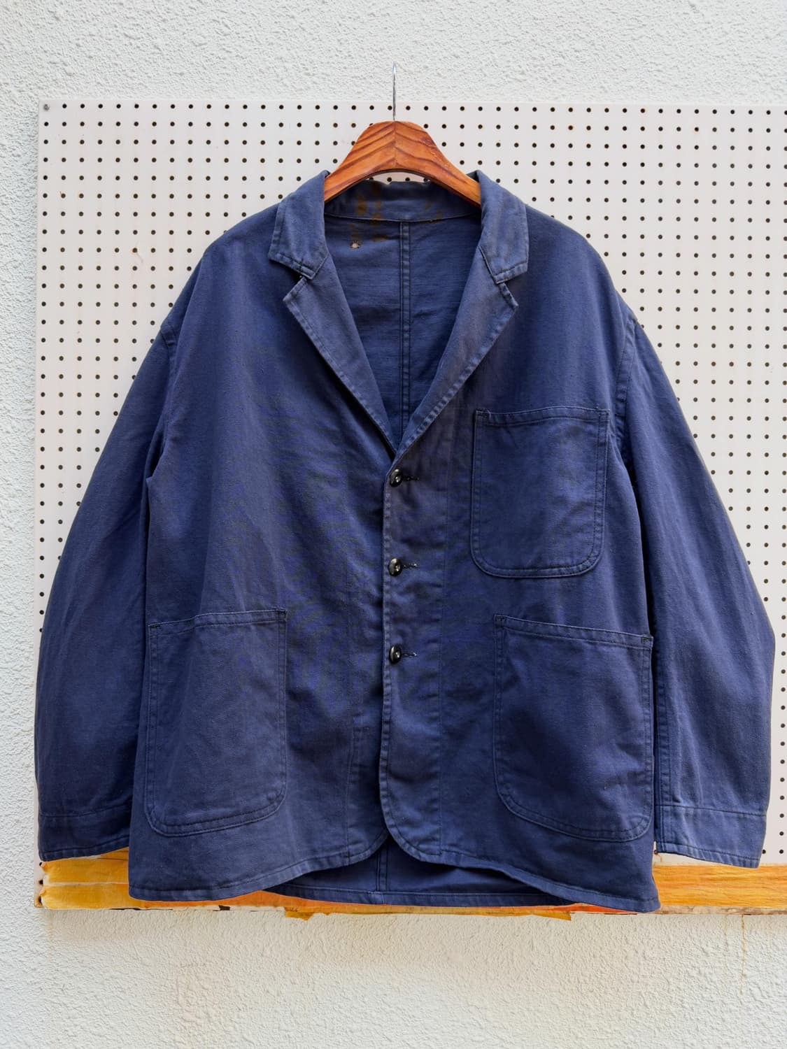 1960s FADED CHANGE BUTTON 올드모델 프렌치워크자켓 상품이미지1