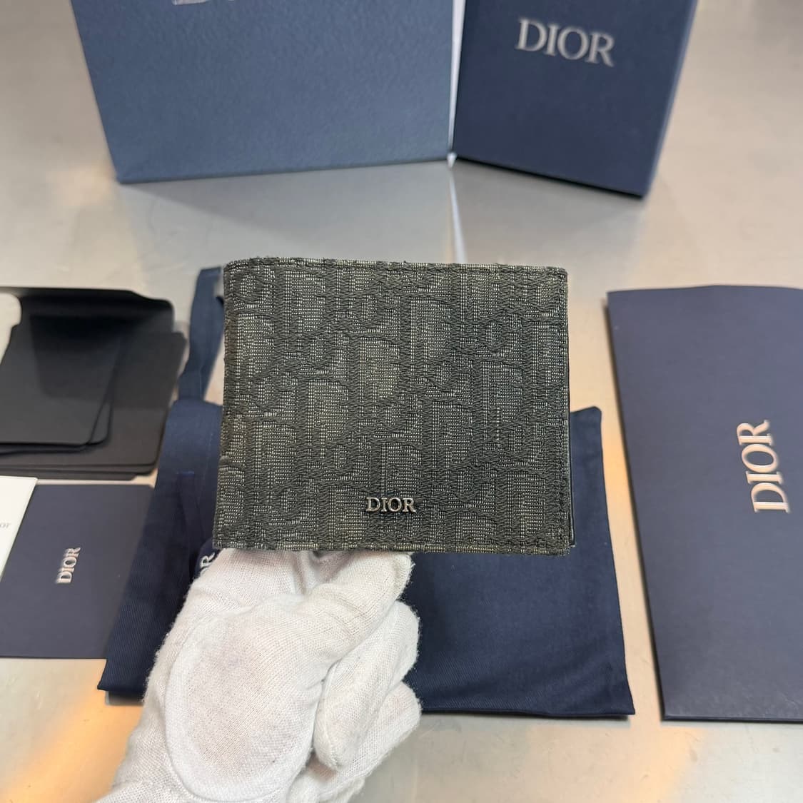 [리오브] 디올 오블리크 자카드 반지갑 상품이미지2