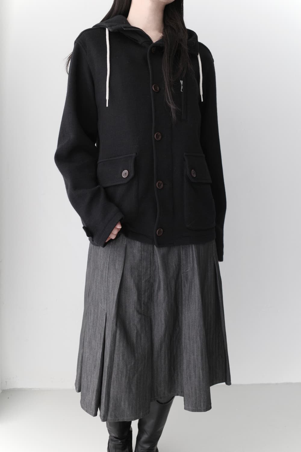 monkey time) button hoodie coat  상품이미지6