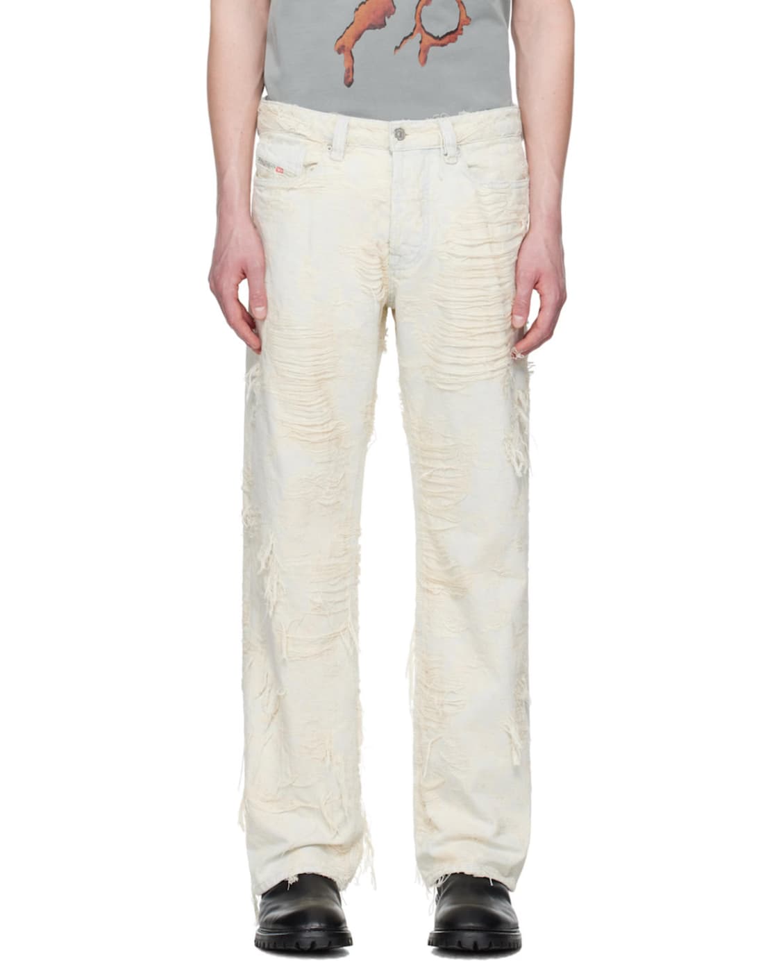 DIESEL Off-White 1980 D-Eeper-FSG Jeans 상품이미지4