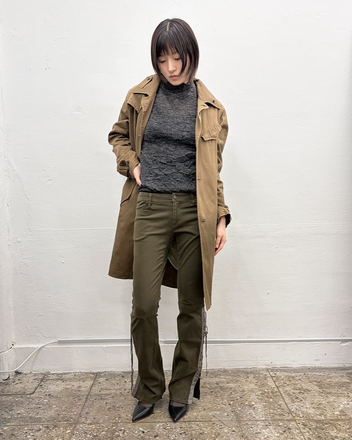 빈티지 밀리터리 코트 상품이미지6