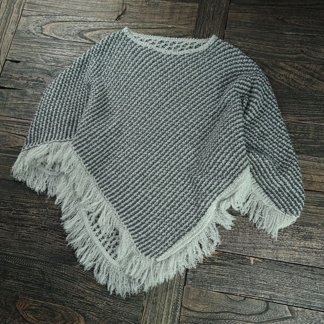 [일본빈티지] 프린지 니트 케이프 망토 M18302 상품이미지1