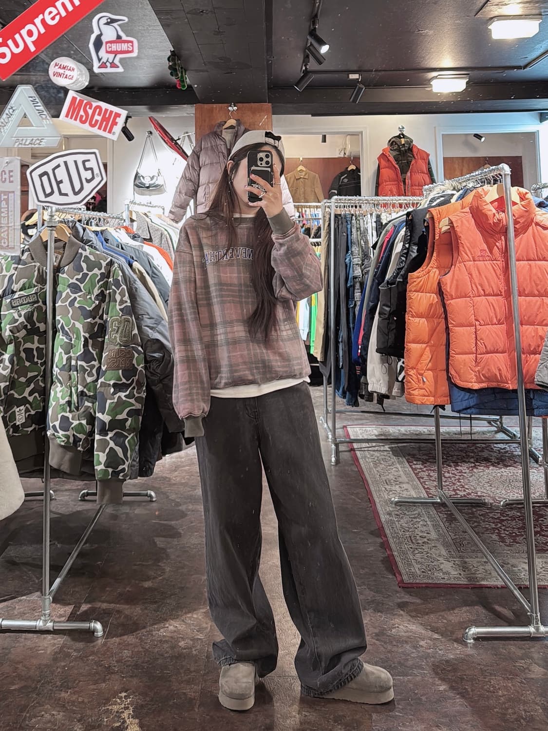 디스이즈네버댓 디네댓 와이드 흑청 데님 팬츠 s 상품이미지6