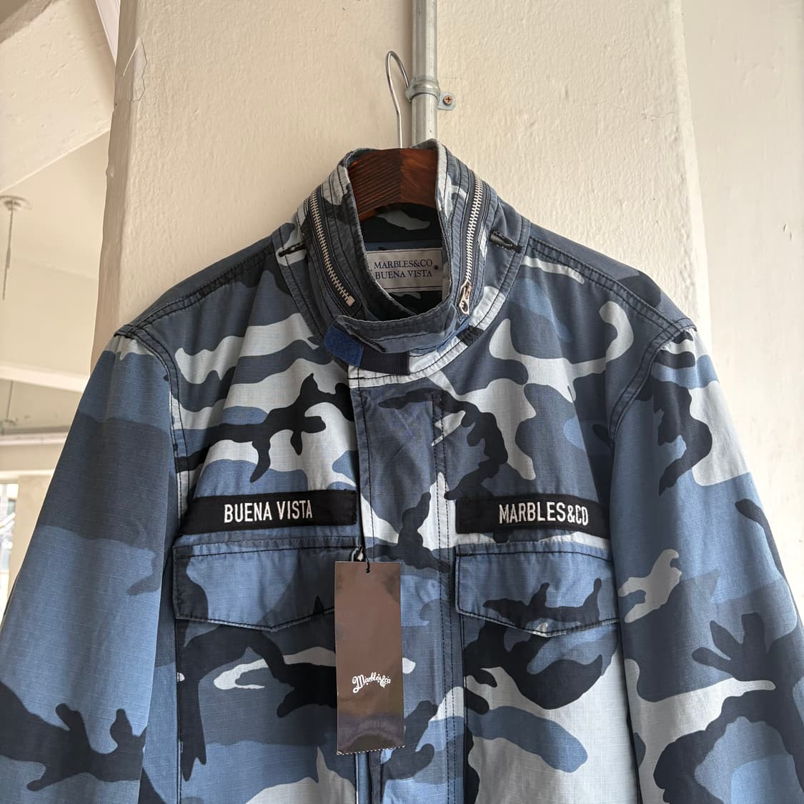 Bueva Vista 블루 카모 M65 필드 자켓 상품이미지2