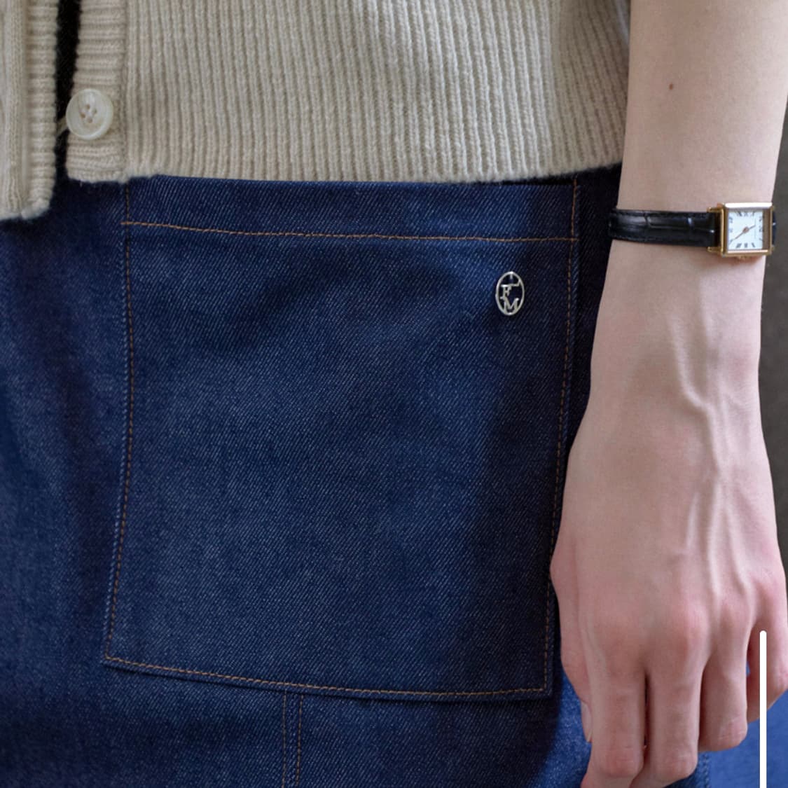 레터프롬문 머피 오버롤 데님 원피스 55-66 새상품  상품이미지3