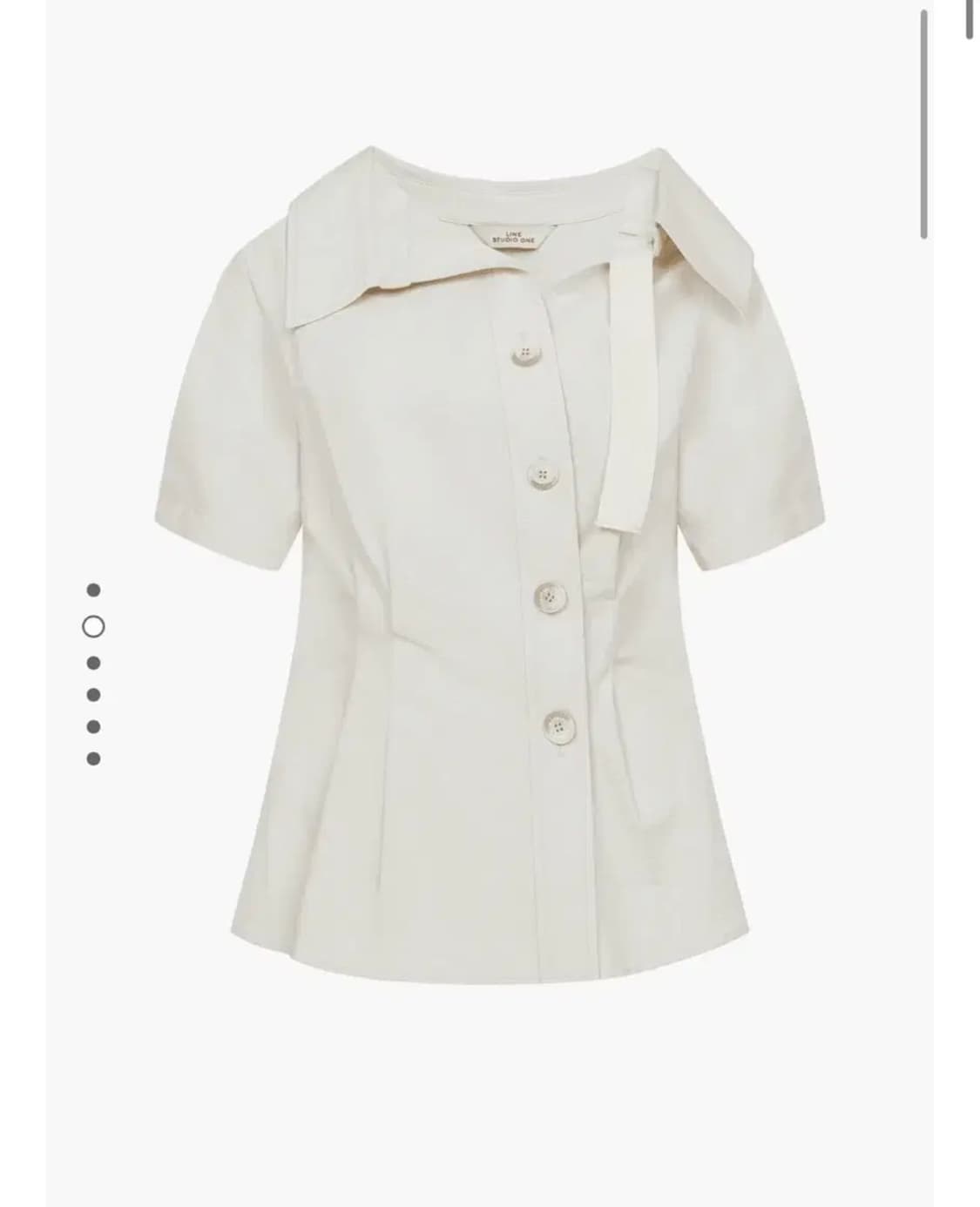 라인스튜디오원 스트랩 언발 블라우스 상품이미지1