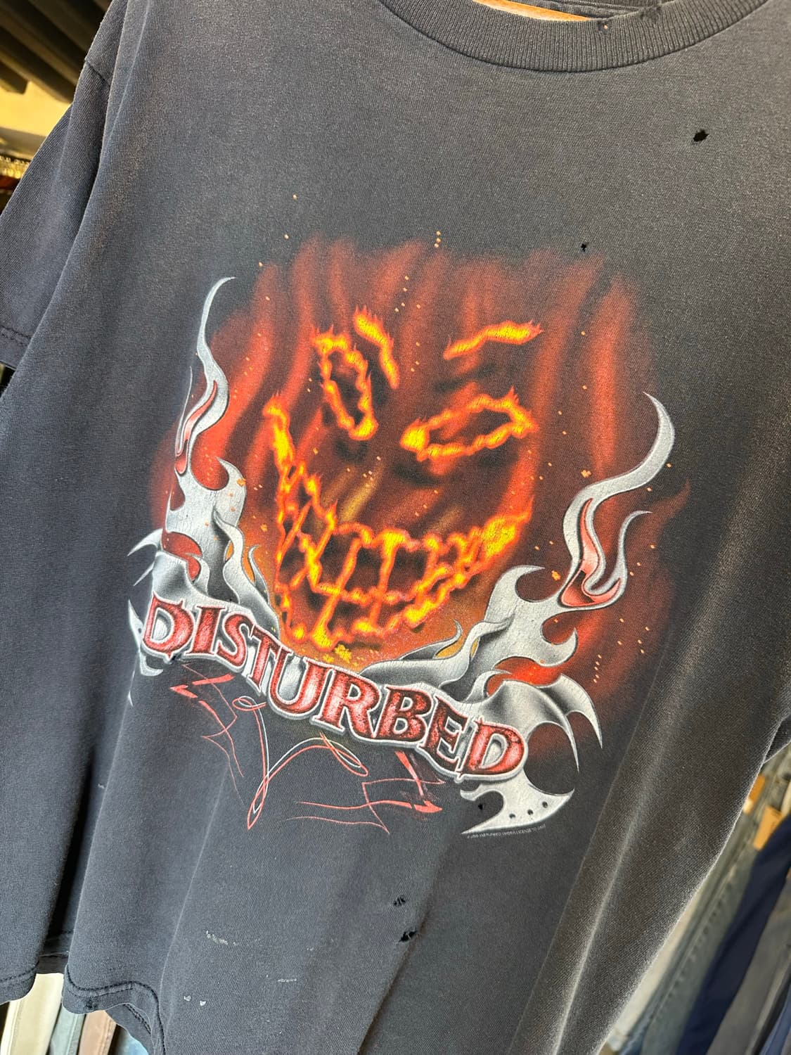 디스터브드 Disturbed 락밴드 페이드 프린팅 티셔츠 상품이미지4