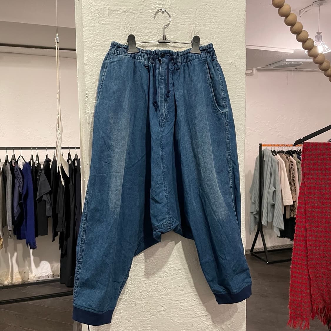 요지야마모토 뿌르옴므 데님 사루엘 팬츠 상품이미지1