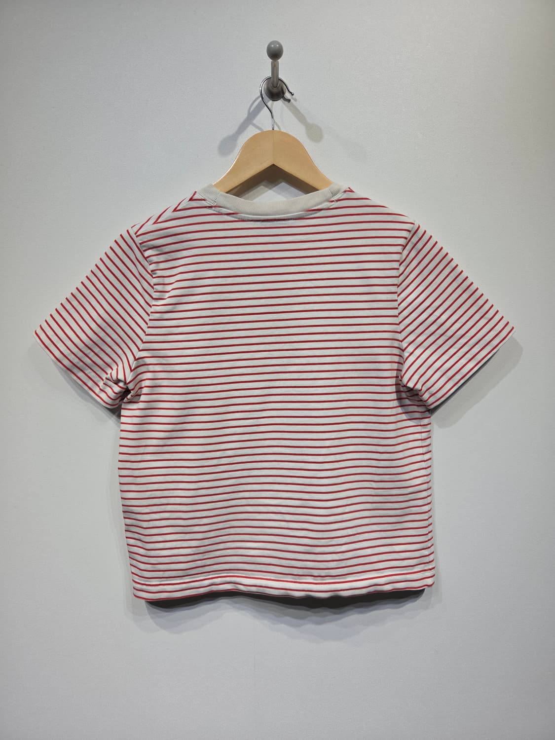 COS 코스 레드 스트라이프 반팔 티셔츠 상품이미지6