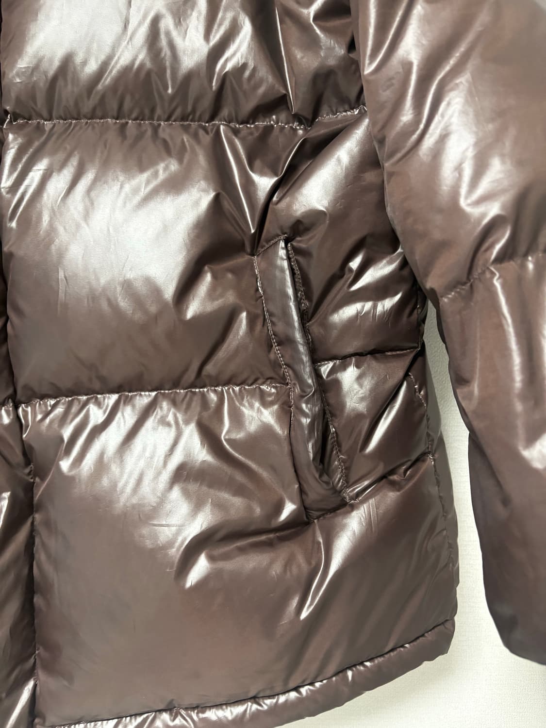 LA DUNA 브라운 덕 패딩 M 라두나패딩 상품이미지6