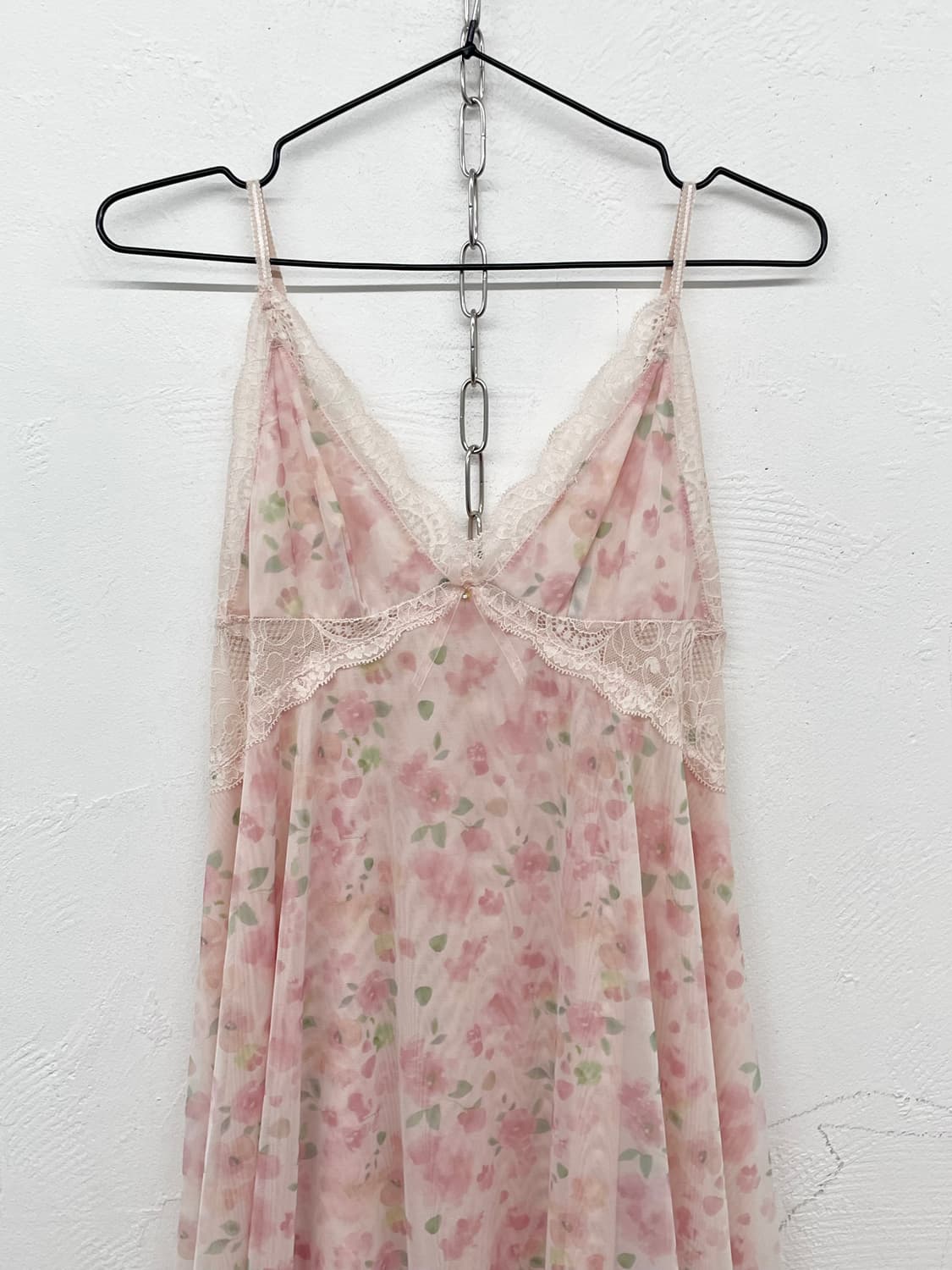 핑크 플로럴 레이스 슬립 상품이미지5