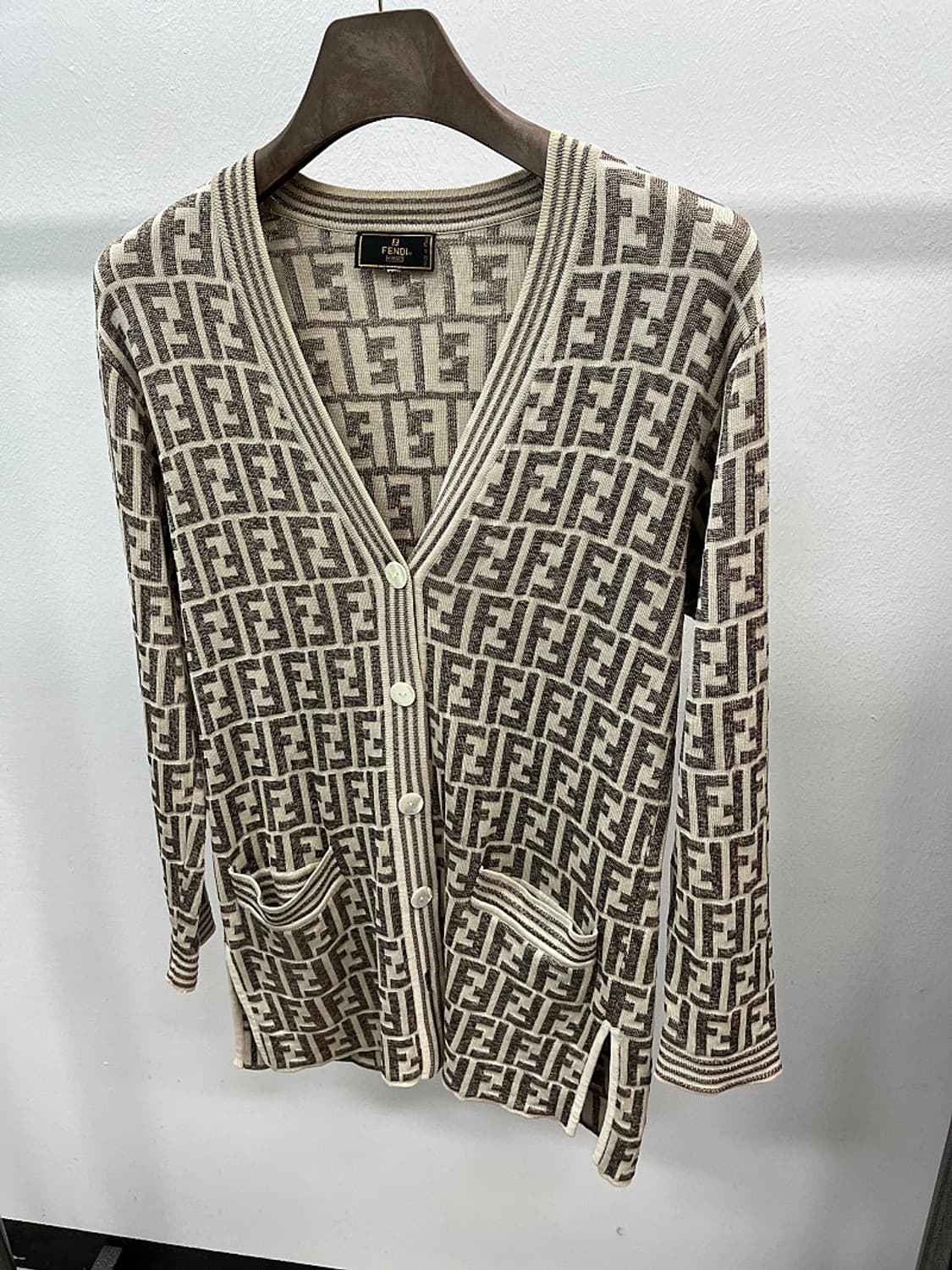 여) 펜디 90s FF로고 울 가디건  상품이미지1