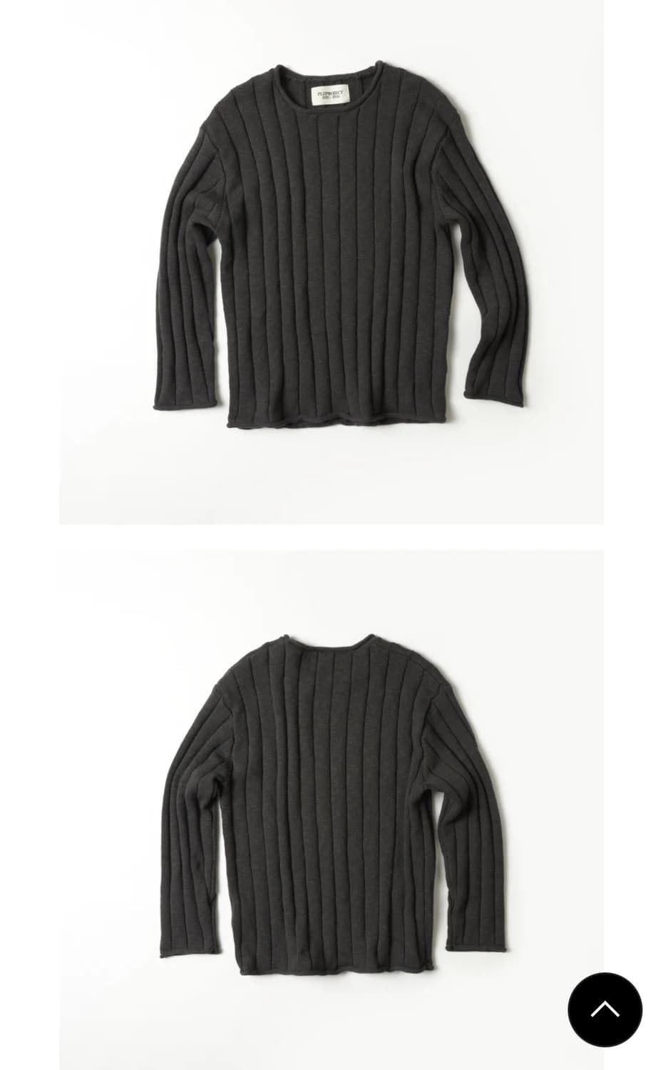 플리즈프로젝트 STRUCTURED RIBBED KNIT, CHARCOAL 상품이미지5