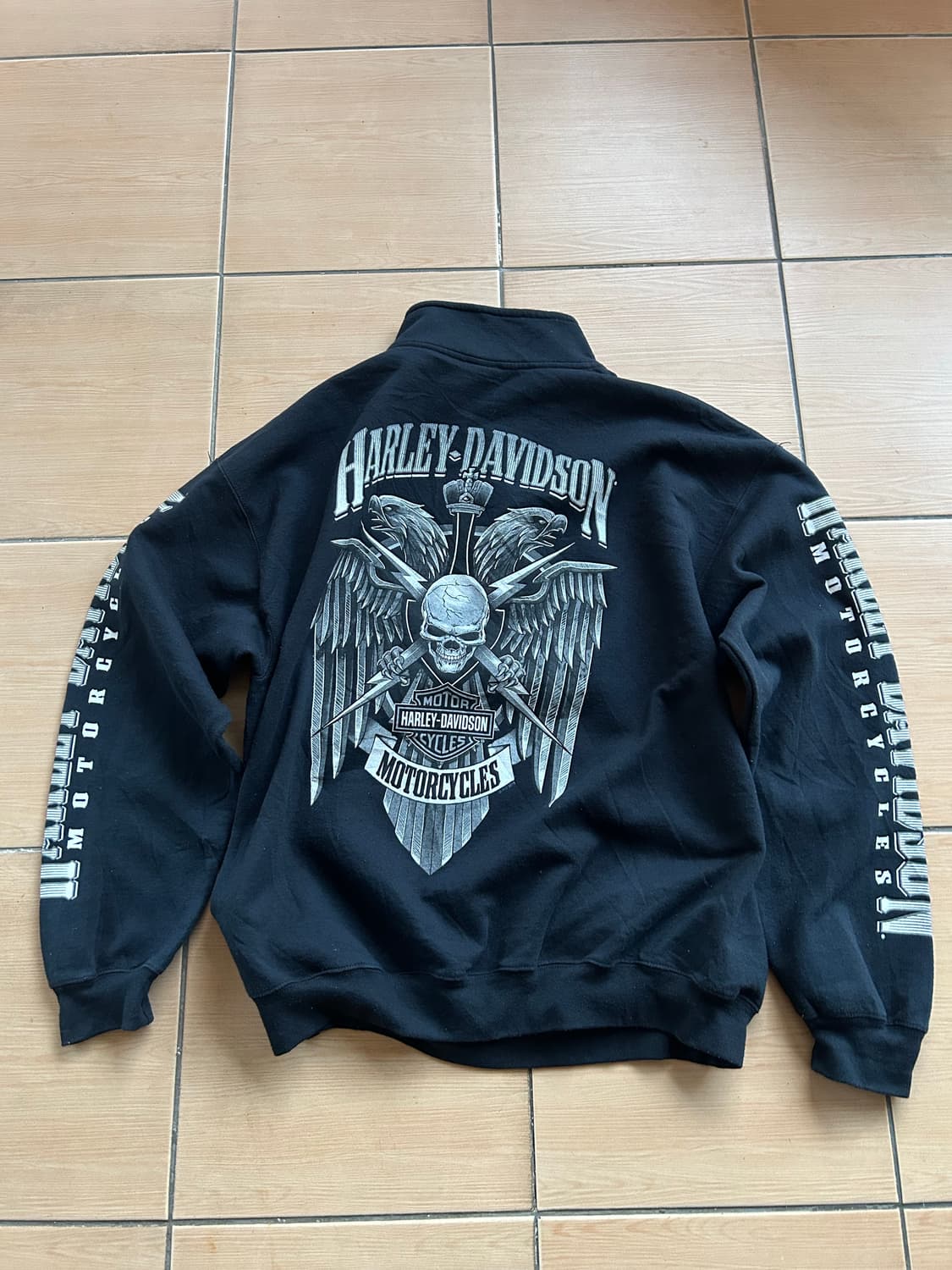 빈티지 할리데이비슨 하프집업 스웻셔츠 상품이미지1