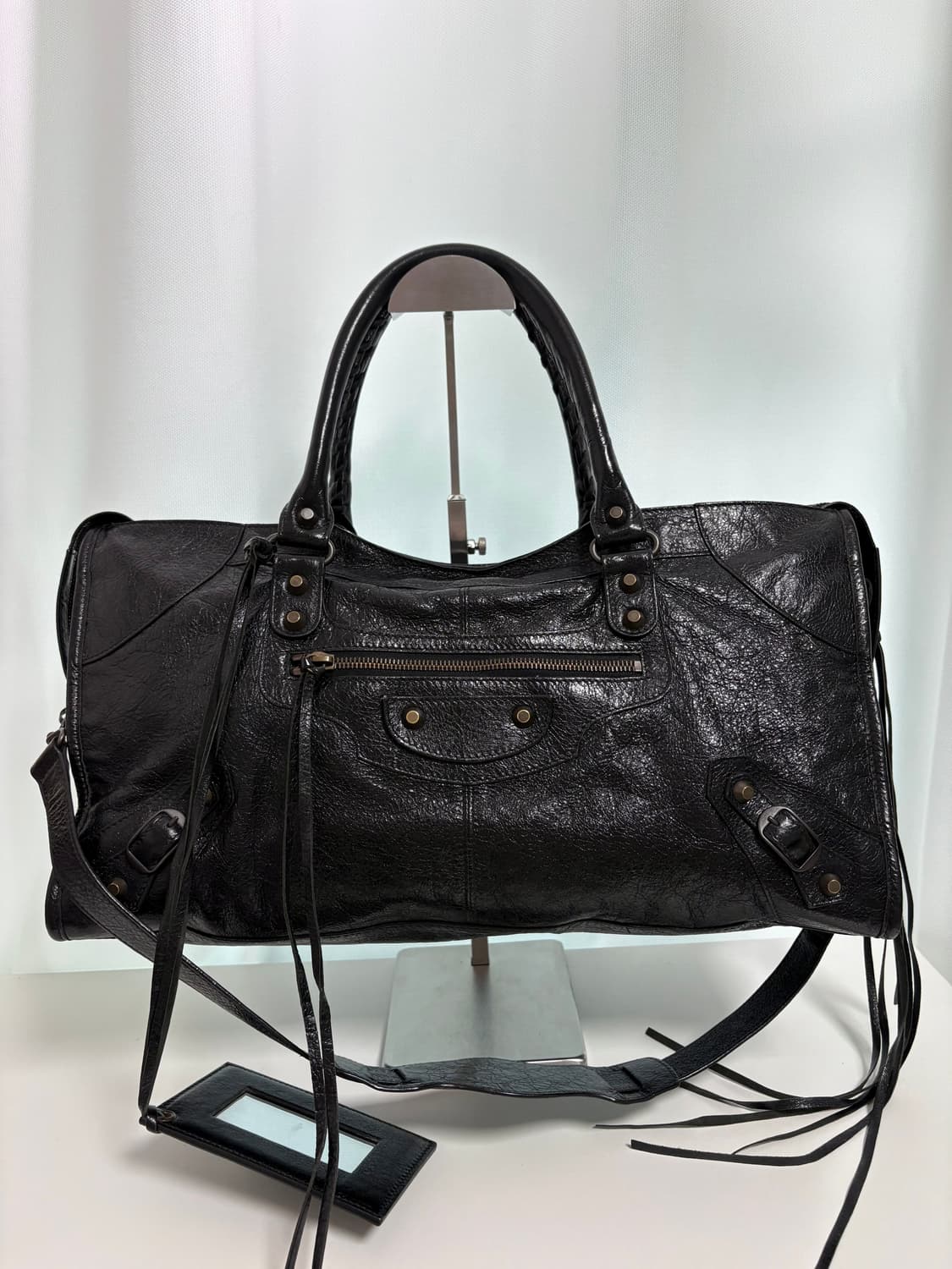 발렌시아가 파트타임 모터백 블랙 상품이미지1