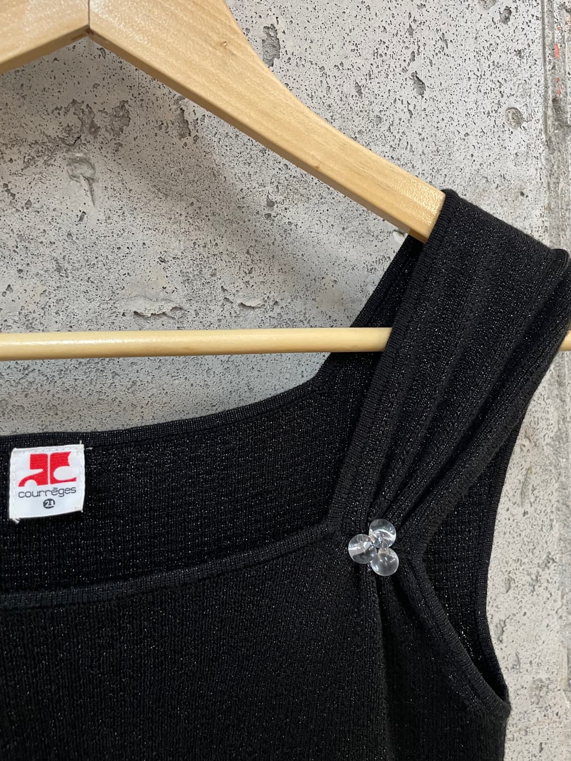 00s Courreges 꾸레쥬 로고 슬리브리스 상품이미지8