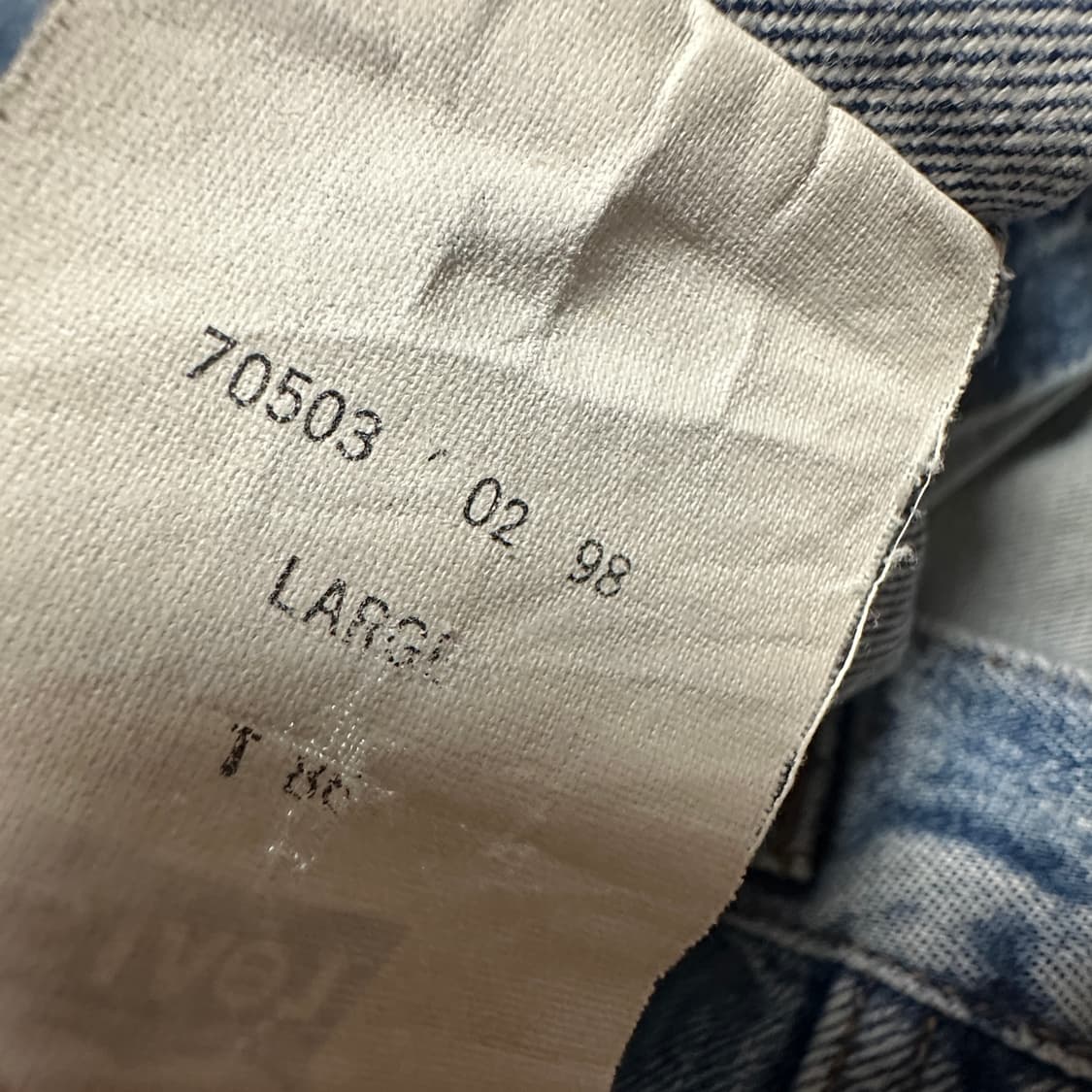 LEVI'S 70503 90's vintage denim jacket 상품이미지7