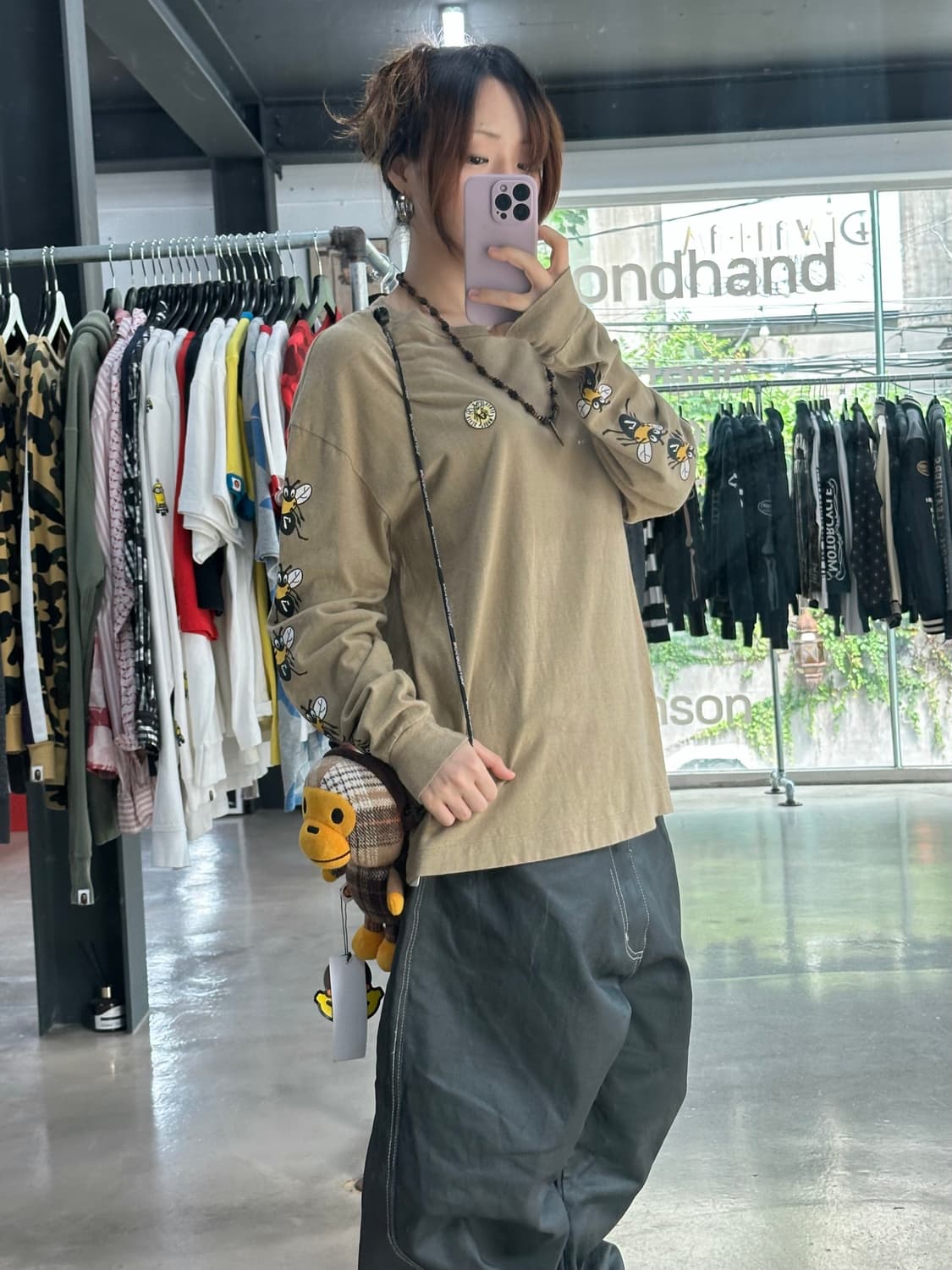 휴먼메이드 로고 롱슬리브 긴팔티셔츠 상품이미지3