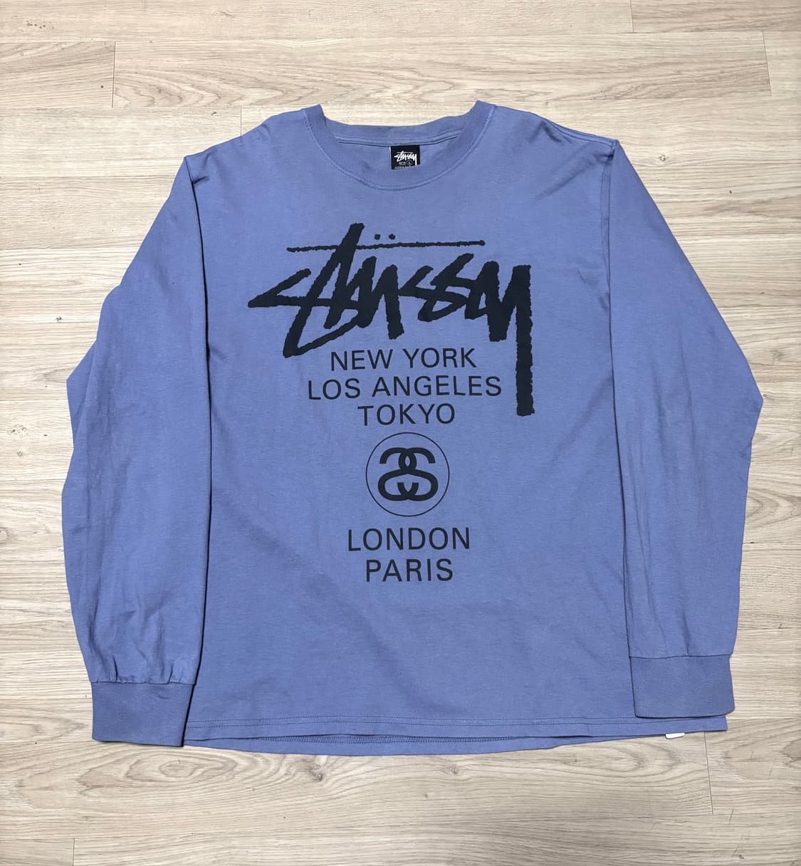 [레어] 스투시 월드투어 롱슬리브 티셔츠 스톰 2023 상품이미지3