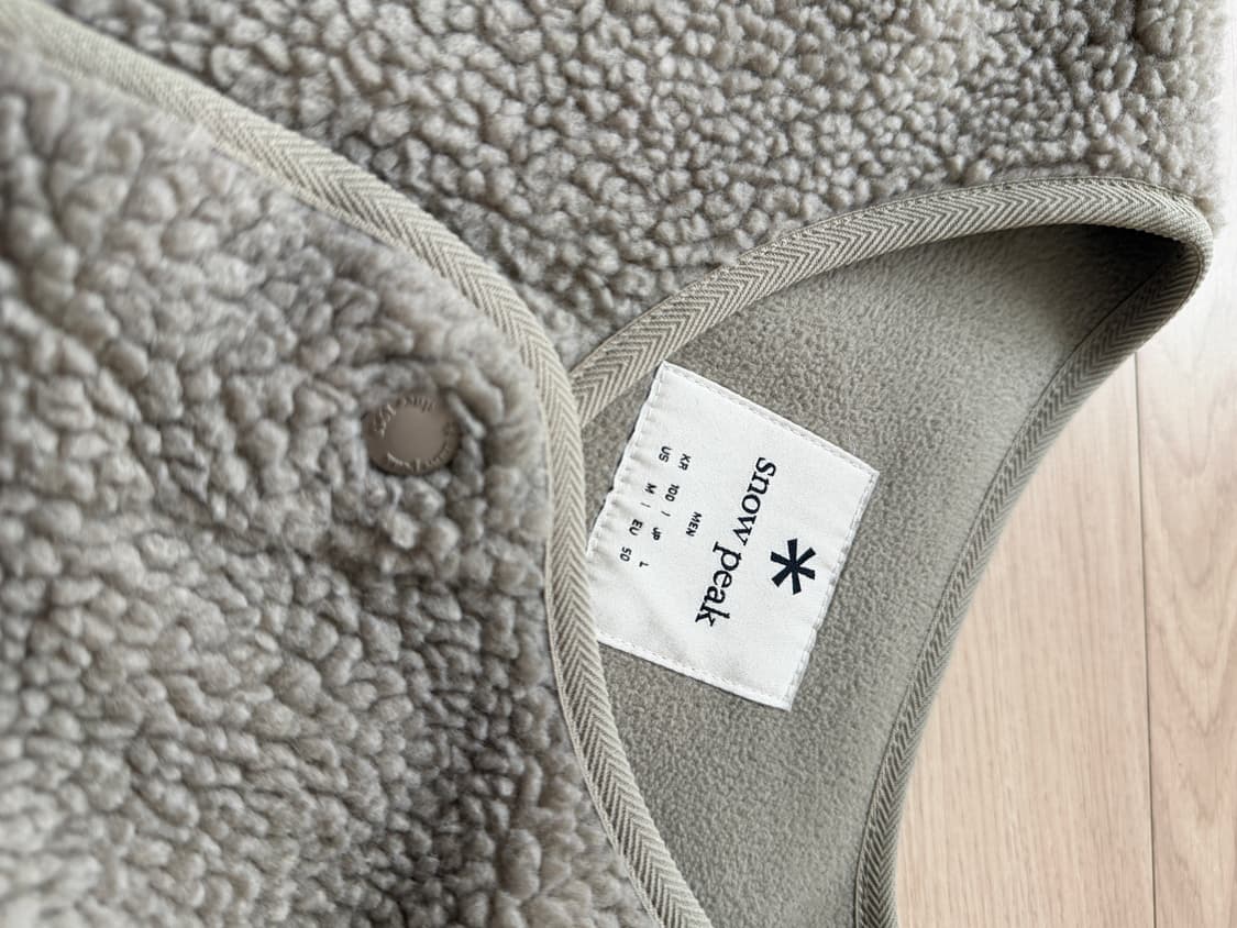 스노우피크 뽀글이 플리스 베스트 조끼 라지 100 L 상품이미지2