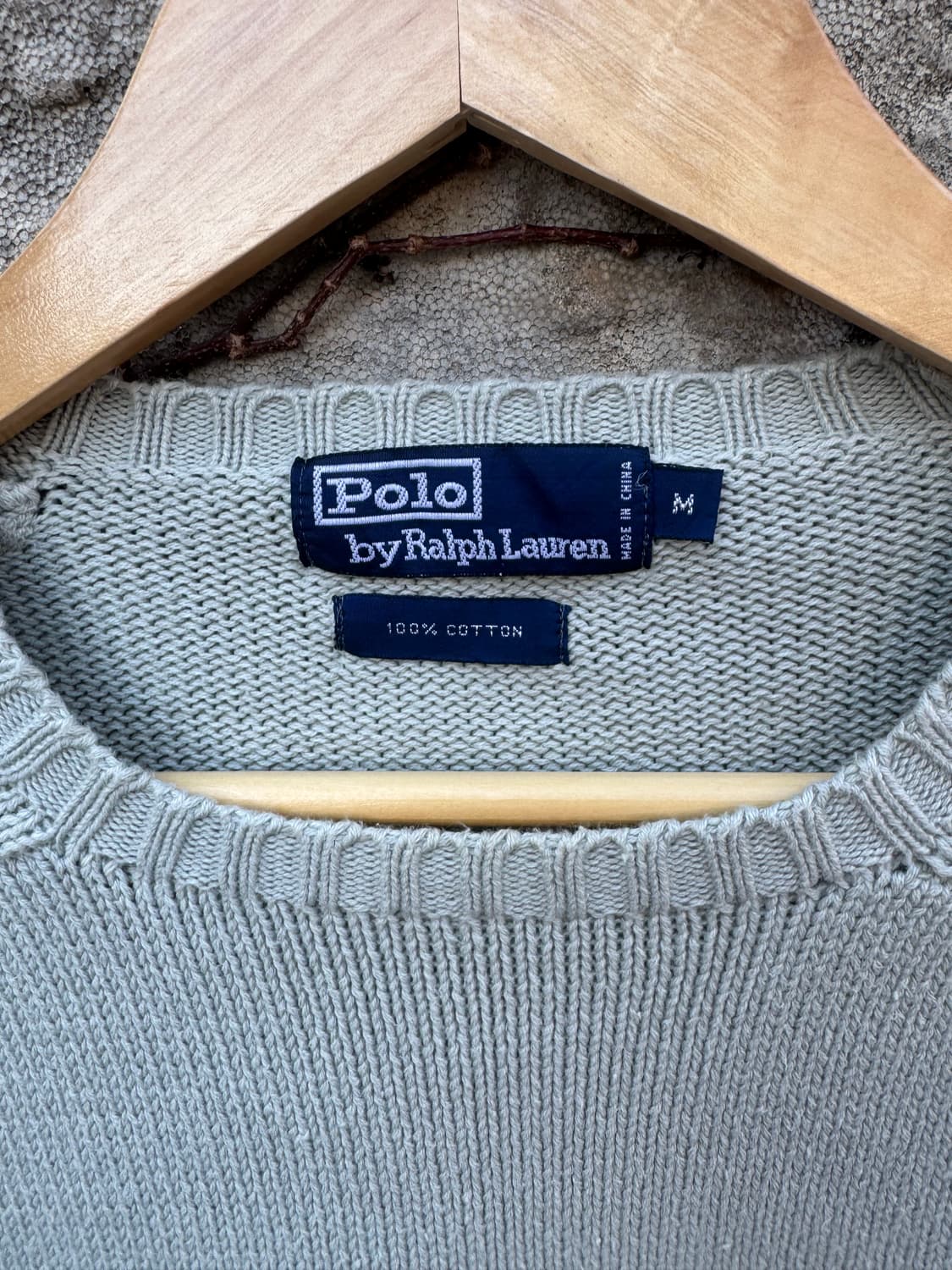 90s 폴로 랄프로렌 빈티지 코튼 레글런 니트 민트 m 상품이미지6