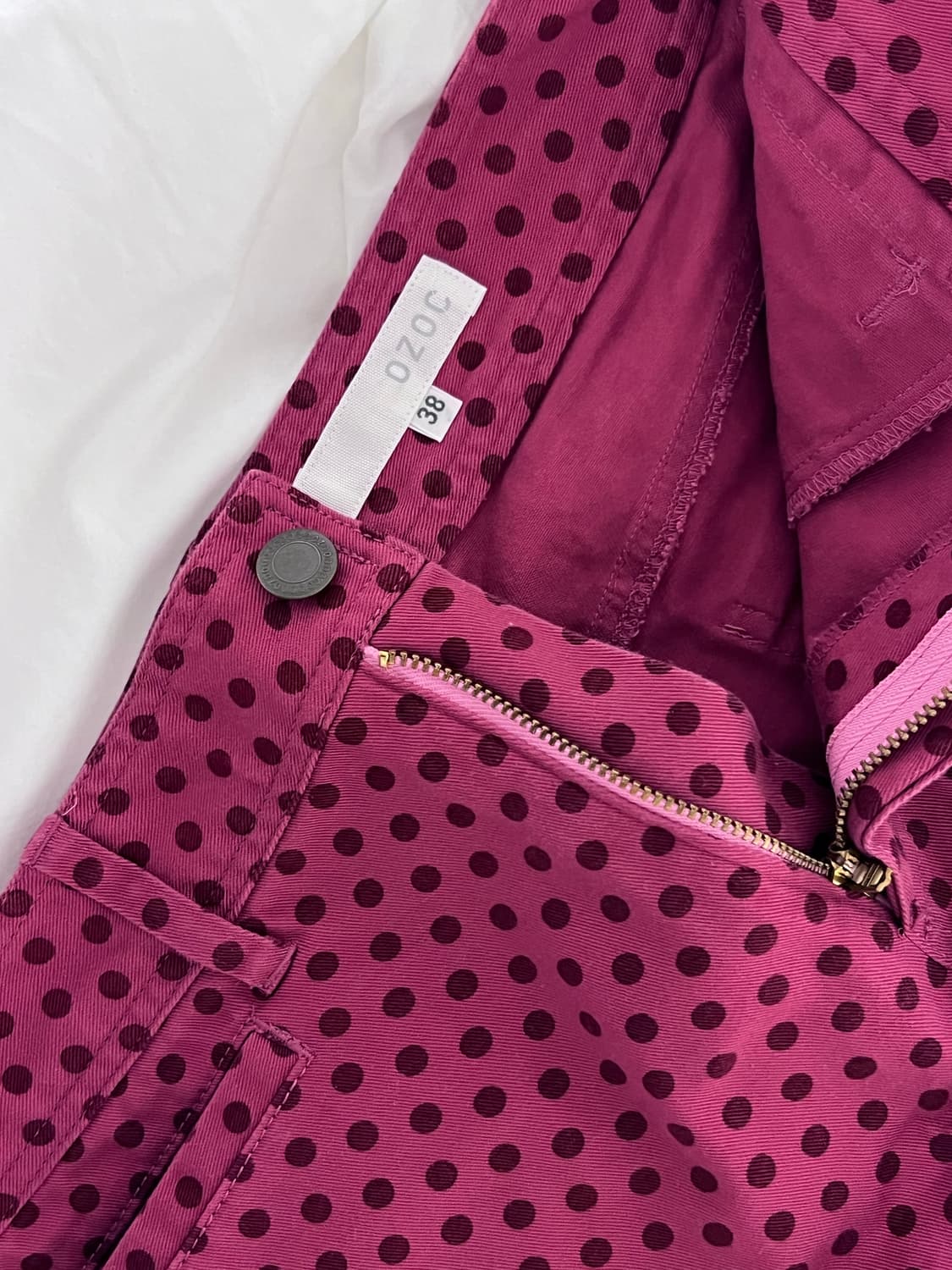 빈티지 레드 도트 미니 미디 스커트 치마  h라인 상품이미지1