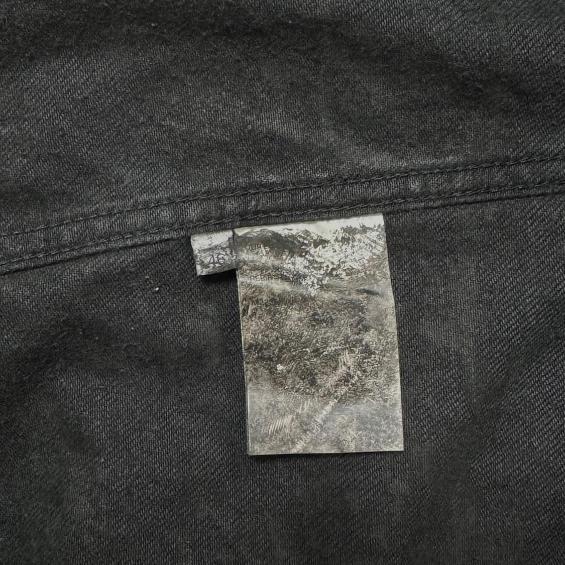 46/아워레가시 리버스 자켓 왁스드 블랙 데님 상품이미지3