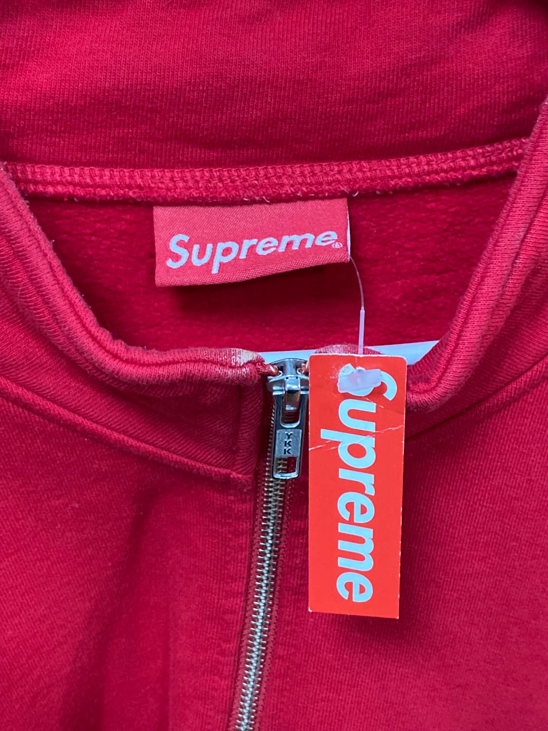 슈프림(Supreme) 클래식 로고 하프집업 스웨트셔츠 상품이미지5