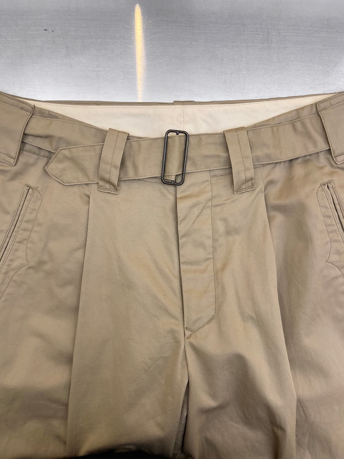 하버색 C/L 트윌 와이드 팬츠 상품이미지5