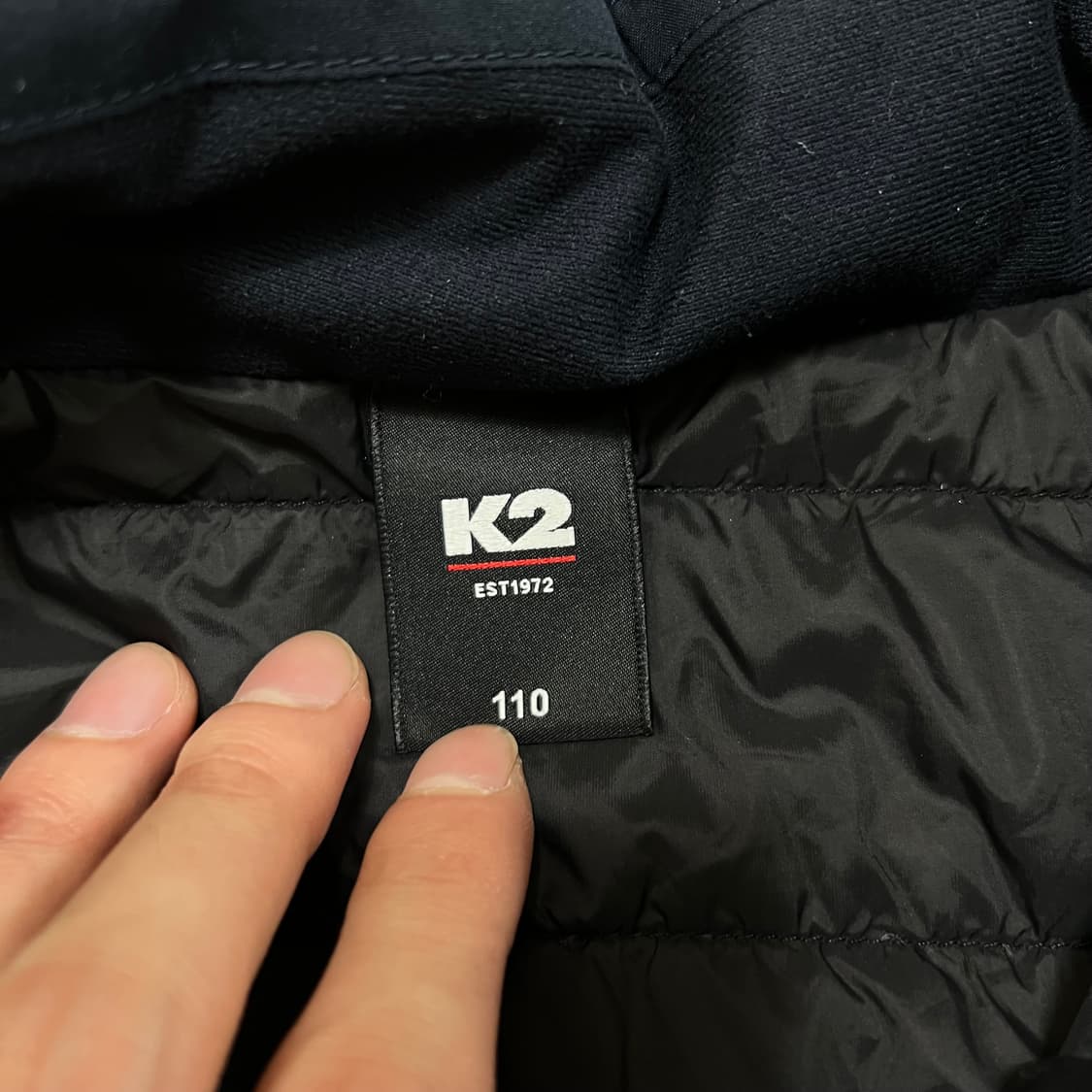 K2 아웃도어 구스다운 와펜 경량패딩 점퍼 [네이비] 2XL/110 상품이미지5